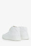 Hermès White Leather Kelly Buckle 'Daydream' High Top Sneakers