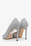 Jimmy Choo Silver Glitter Heels Size 38