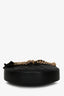 Pre-loved Chanel™ 2022+ Black Leather Mini Bow Chain Hobo Bag