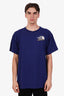 Gucci x North Face Blue Cotton Graphic Print T-Shirt Size L Mens