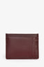 Miu Miu Burgundy Leather Logo Card Holder