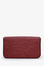 Louis Vuitton Red Epi Leather Félicie Pochette with Strap