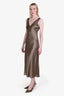 Frame Taupe Silk 'Savannah' Sleeveless Dress Size S