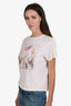 Re/Done White Cotton 'Clink' Short Sleeve T-Shirt Size S