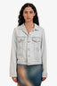 Off-White Light Wash Denim Jacket Estimated Size XS-S