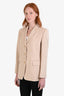 Max Mara Beige Camel Hair Blazer Size 36