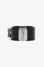 Pre-loved Chanel™ Black Resin Crystal CC Cuff