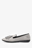 Guiseppe Zanotti Grey Suede Tassel Flats Size 38