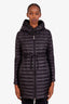 Moncler Black Barbel Hooded Quilted Down Puffer Parka Size 1