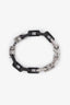 Louis Vuitton Stainless Steel Black Monogram Chain Bracelet