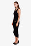 Loewe Black Ribbed Embellished Pebble Dress Size L