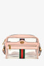 Gucci Pink Leather PVC Mini Ophidia Ghost Crossbody Bag