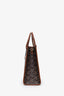 Versace Brown Saffiano Leather Shoulder Bag with Strap