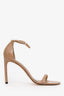 Stuart Weitzman Nude Patent Leather Strappy Heels Size 12