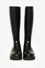 Louis Vuitton Black Rubber Monogram Rain Boot Size 36