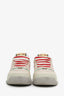 Gucci Beige/Pink GG Leather-trimmed Canvas Screener Sneaker Size 36
