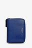 Saint Laurent Blue Leather Rive Gauche Zip Wallet