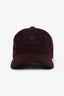 Loro Piana Burgundy Cashmere Storm System Baseball Cap Size M