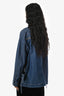 Loewe Blue Denim Anagram All Over Patched Jacket Size 36