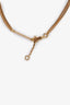 Celine Gold Tone Maillon Triomphe Necklace