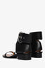 Celine Black Leather Wrap-Around Flats Size 9