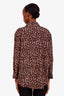 Anine Bing Cheetah Print Silk Button Up Blouse Size S