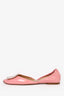 Roger Vivier Pink Patent Leather Buckle Flats Size 36.5