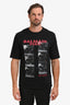 Balmain Black Cotton Graphic T-Shirt Size XS Mens