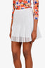 Sandro White Cotton Mini Skirt Size 1