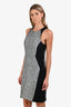 Rag & Bone Black/White Woven Colour Block Sleeveless Mini Dress Size 6