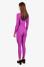 Fendi x Skims Purple Crewneck Jumpsuit Size S