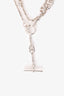 Hermès Sterling Silver Farandole Long Necklace 120