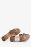 Hermès Brown Leather Oran Sandals Size 41