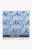 Christian Dior Blue Cotton Logo Scarf
