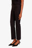 Gucci Black Stretch Wool Straight Leg Trousers Size 40