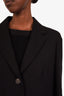 The Row Black Virgin Wool Buttoned Coat Size 8
