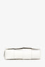 Bottega Veneta White Leather Intrecciato Small Cassette Waist Bag