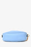 Gucci Light Blue Leather Chevron Quilted Mini GG Marmont Crossbody Bag