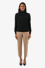 Max Mara Tan Tapered Trouser Size 4