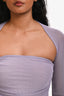 Miaou Purple Mesh Strapless Top Cover Set Size S