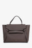Celine Taupe Leather Mini Belt Bag With Strap