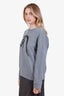 Hermès Grey Cotton Horse Embroidered Crewneck Sweater Size XL