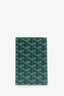 Porte-passeport Goyard Grenelle en cuir Goyardine vert