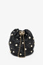Pre-Loved Chanel™ 2021 Black Mini Pearl Bucket Bag