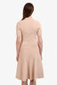 A.L.C. Cream Knit SS Midi Dress Size M