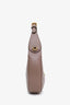 Gucci Dusty Pink Leather Half-Moon Mini Marmont Shoulder Bag with Strap