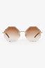 Chloe Brown Wavy '143S' Sunglasses