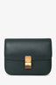Celine Green Leather Medium Classic Box Crossbody