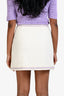 Maje Cream/Purple Tweed 'Janessa' Mini Skirt Size 36