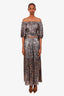 Ba&sh Purple Patterned 'Gabriel' Tiered Maxi Skirt Size M
